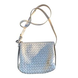 Madewell White Woven Crossbody Bag